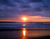 Sunset on Kuta Beach, Bali, Indonesia (1)
