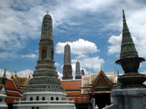Roof Tops at the Grand Palace - Emerald Buddha in Bangkok, Thailand